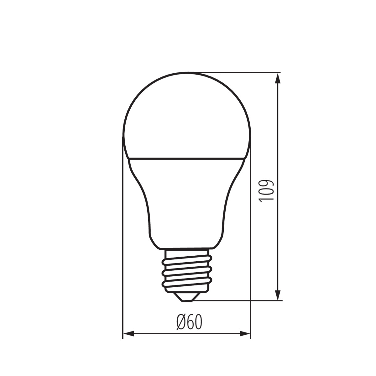 A60 N 9 5W E27 WW Żarówki LED E27 sklep Kanlux for home